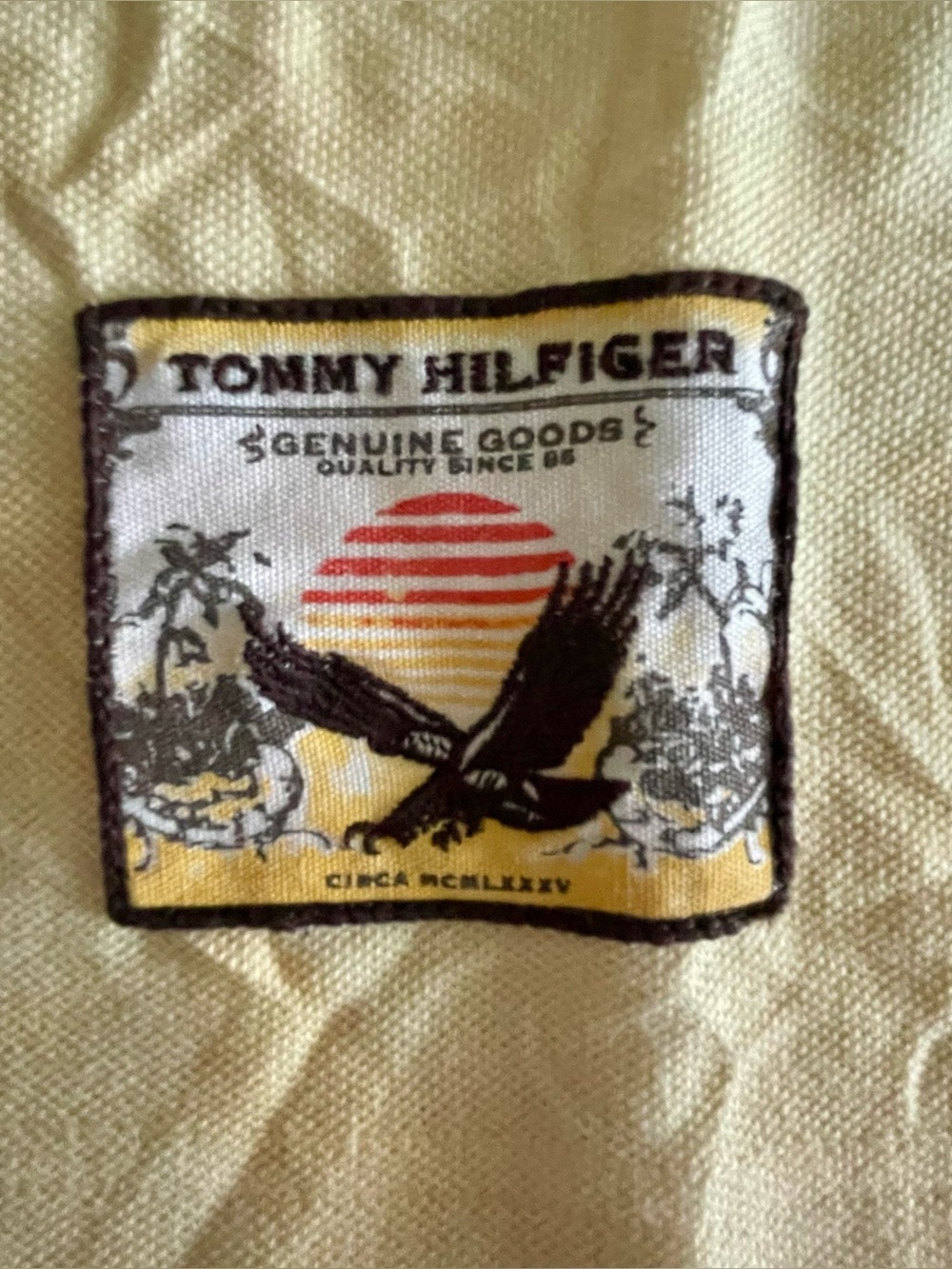NWOT Tommy Hilfiger Yellow Pique Polo Shirt Men’s Size Large - Picture 8 of 9